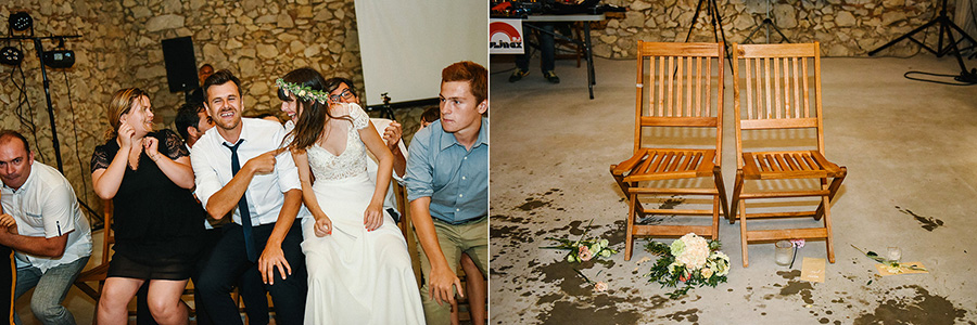 les animations pendant la soirée de mariage