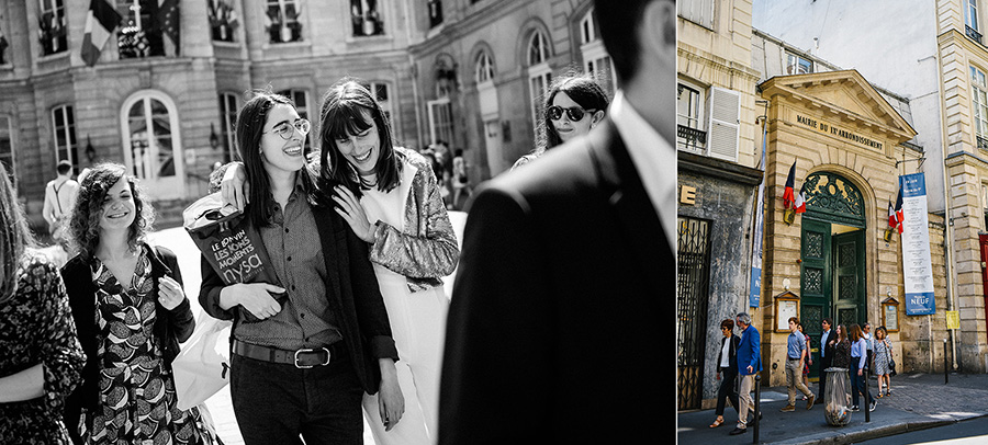 un mariage à la mairie du 9ème à Paris