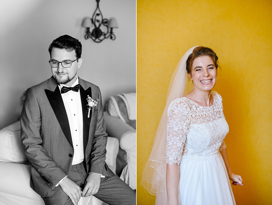 portraits de futurs mariés avant la cérémonie civile