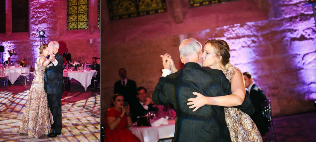 La mariée ouvre le bal avec son papa